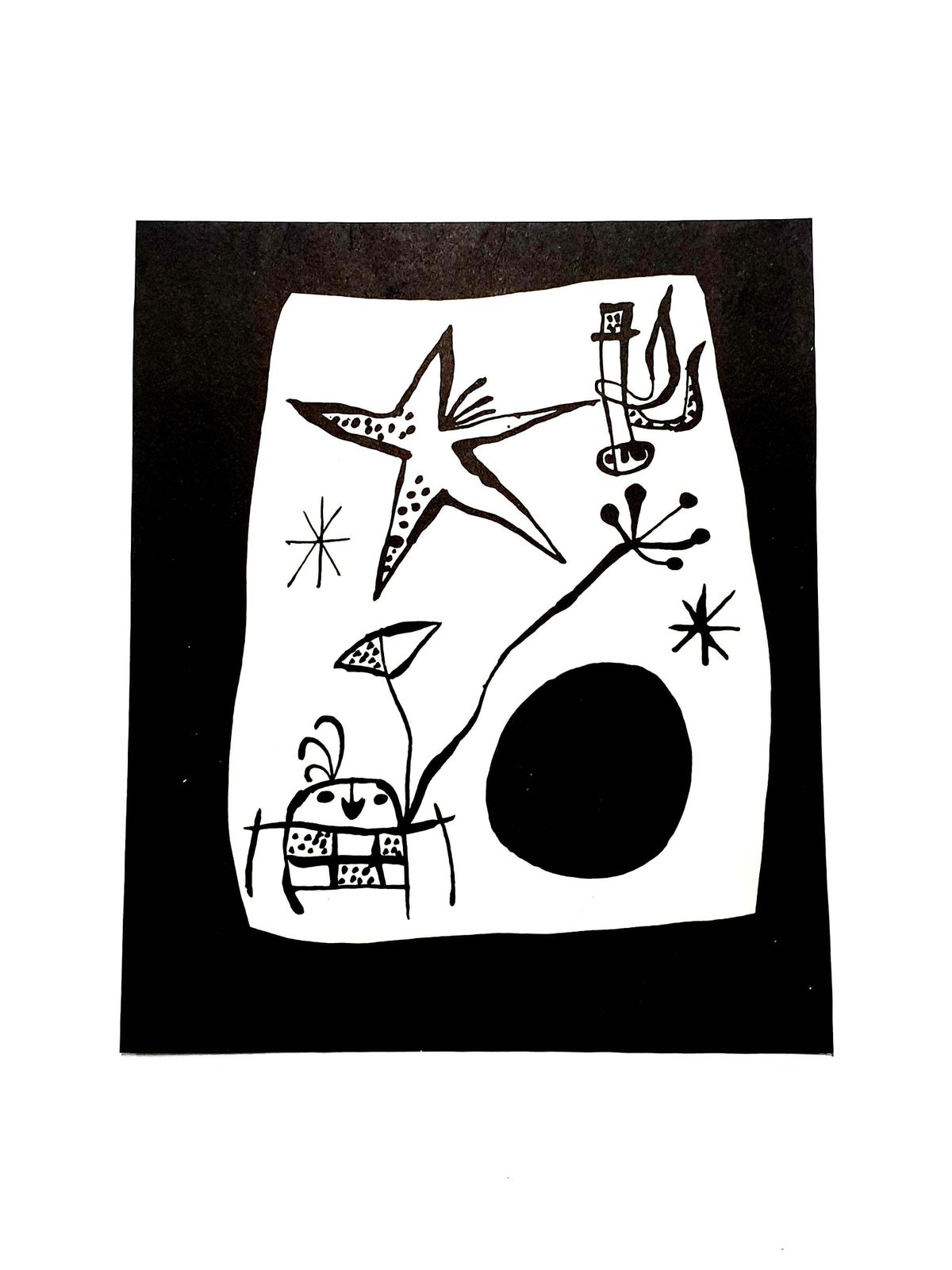Joan Miróback Cover, From Joan Miro By Jacques Prevert And Georges Ribemont Dessaignes1956