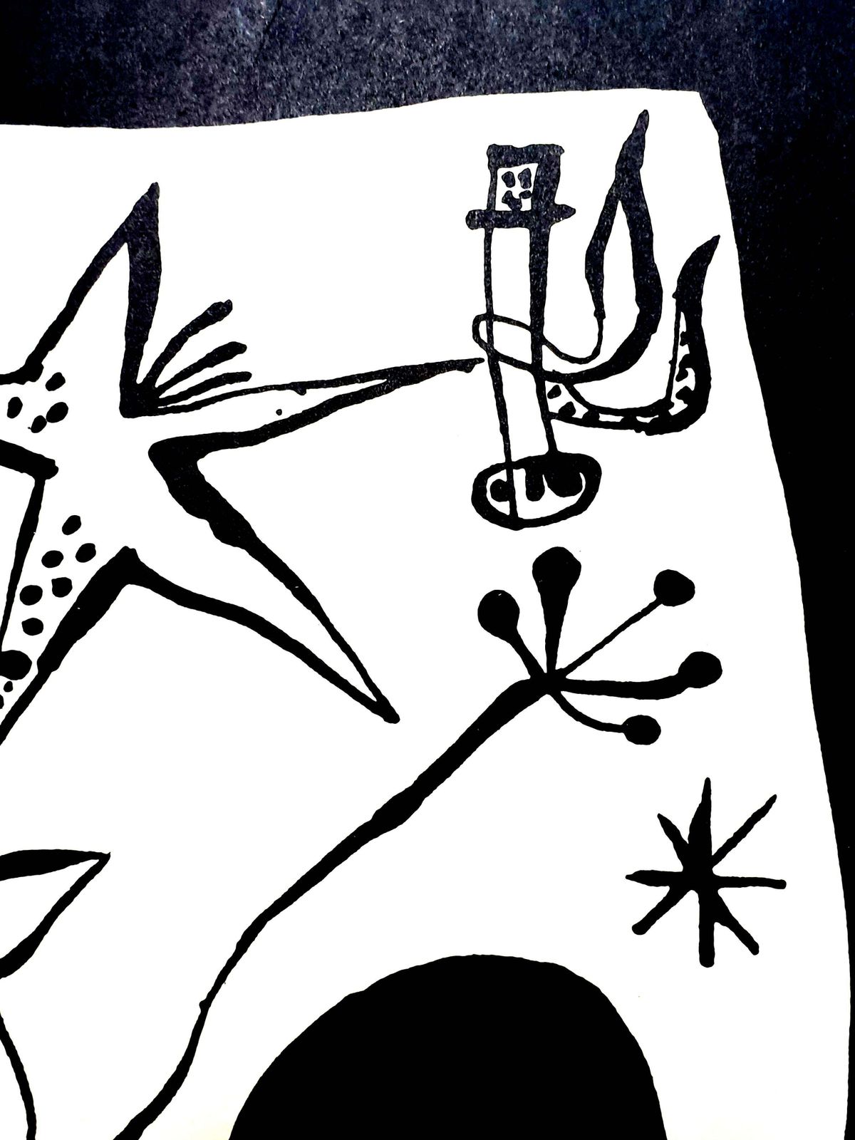 Joan Miróback Cover, From Joan Miro By Jacques Prevert And Georges Ribemont Dessaignes1956 photo 1125.0