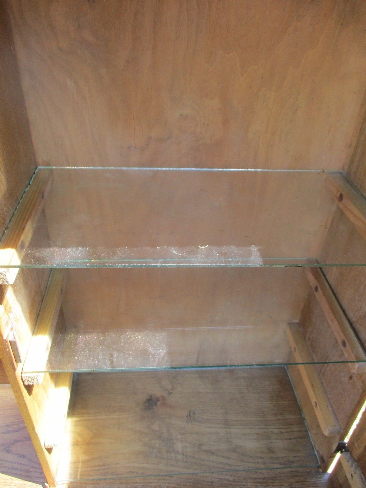 Antique French Kitchen Corner Medicine Cabinet Double Beveled Glass Commode photo vintage