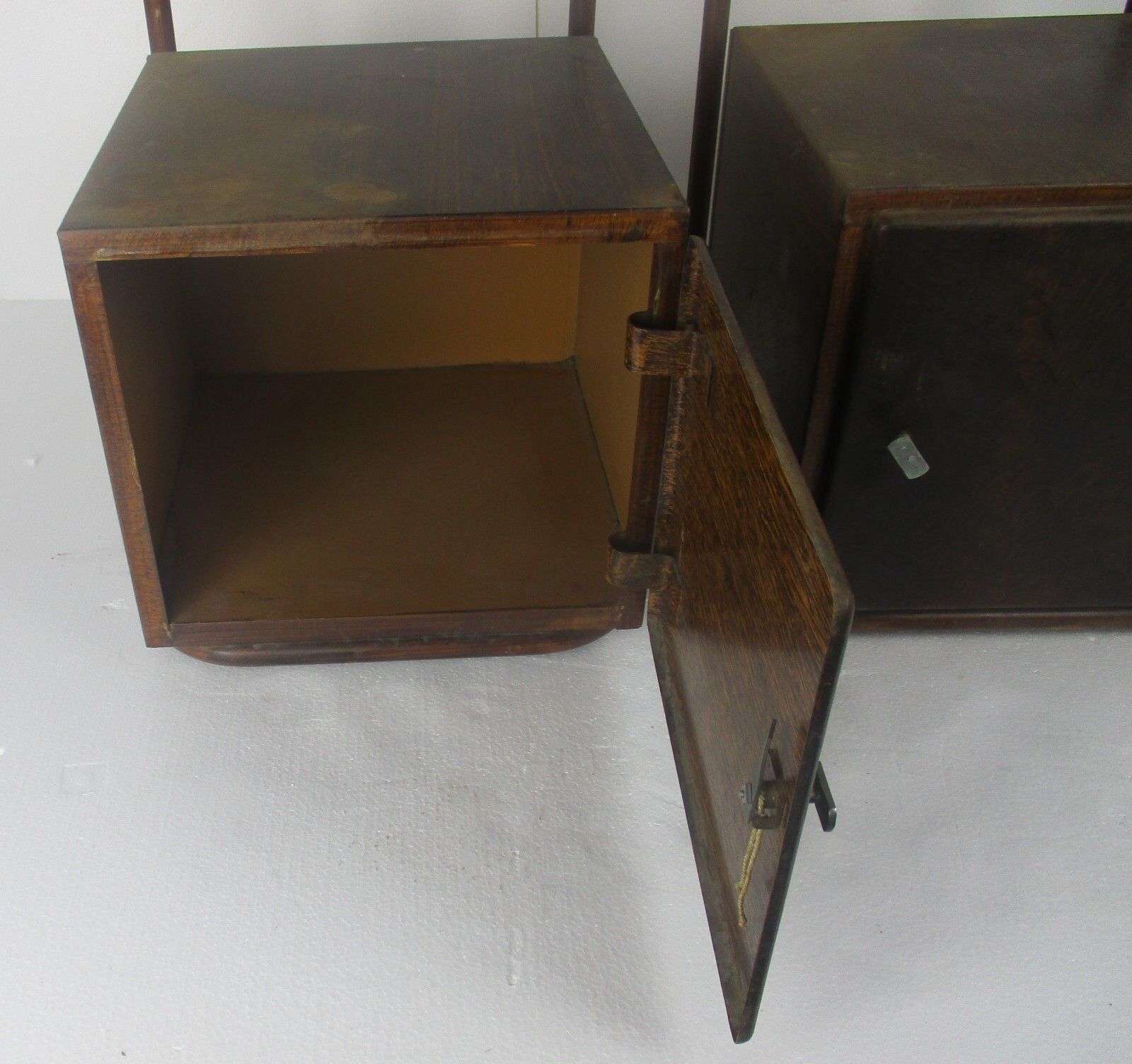Pair Industrial Nightstands Mid Century Designed By Hermann Friedrich Mertens photo buy