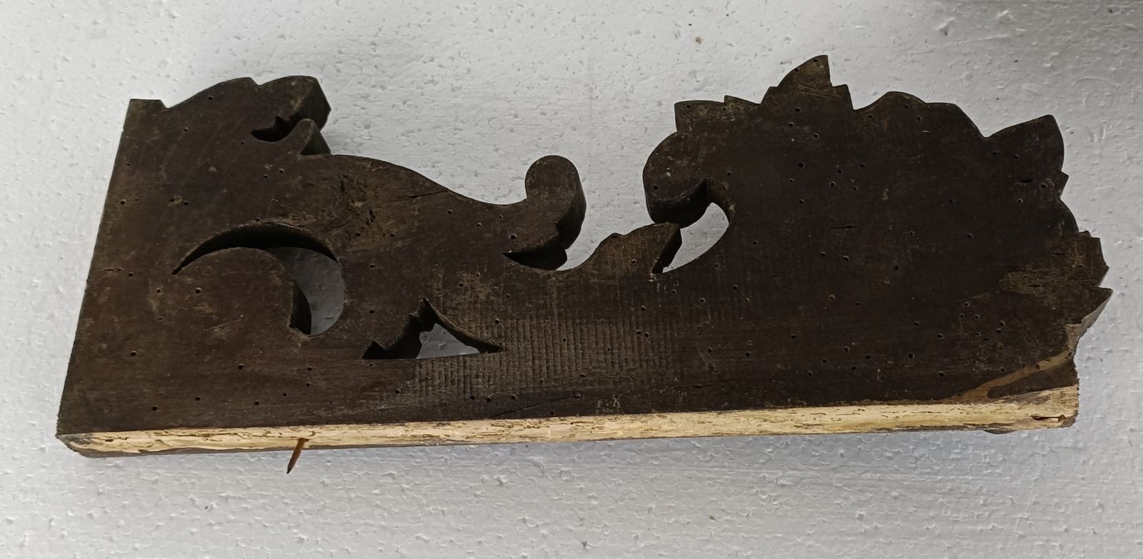 Antique Pair Corbels Hand Carved Wood  Architectural Reclaimed  Salvaged Lions G photo buy