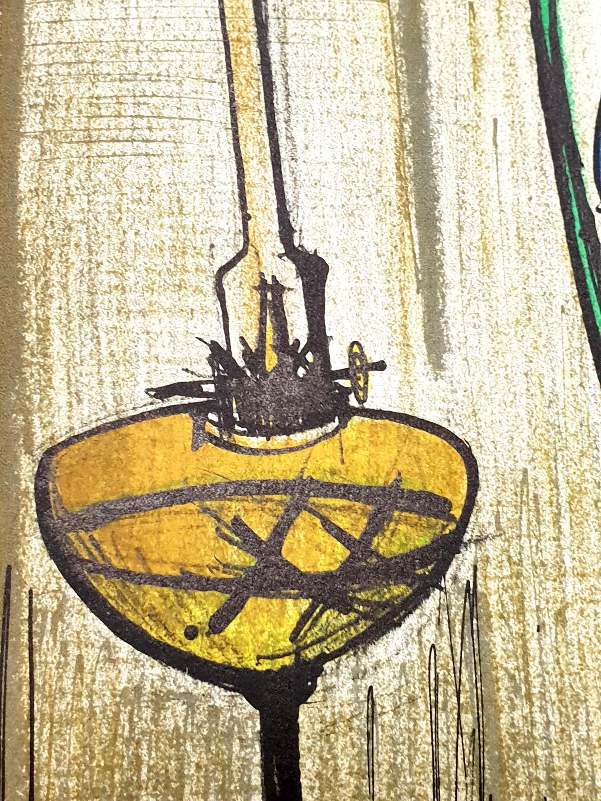 Charles Sorlierbernard Buffet   Iris Still Life   Original Lithograph1979 photo Art