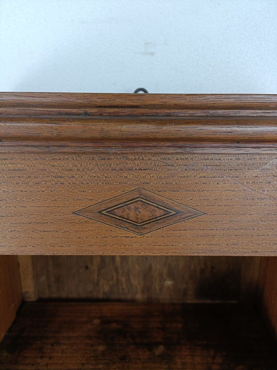 Medicine Apothecary Bathroom Kitchen Cabinet Antique Large Gorgeous Inlay Bevele photo Furniture
