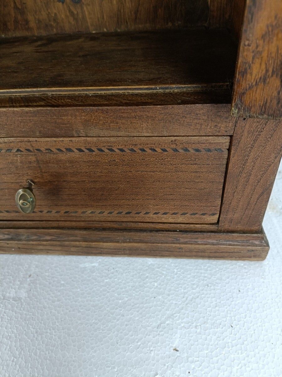 Medicine Apothecary Bathroom Kitchen Cabinet Antique Large Gorgeous Inlay Bevele photo 405.0