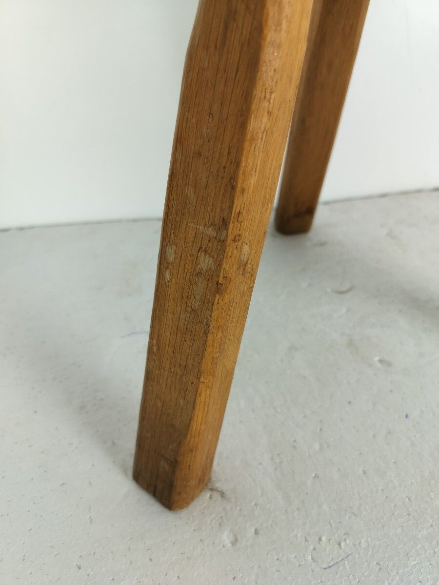 Vintage Milking Stool Pedestal Plant Stand Side Table Farmhouse Barn Style Tripo photo 117.0