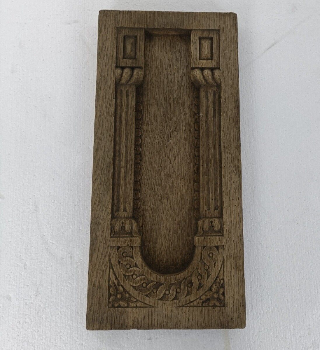 Gorgeous Antique Hand Carved Wooden Gothic Panel Pediment Salvaged Reclaimed  photo 117.0