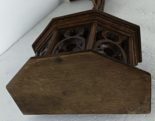photo for sale Antique 19th Century Standing Large Carved Wooden Gothic Crucifix Cross Jesus Ch