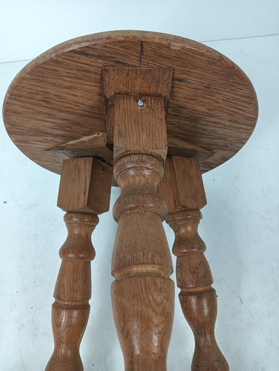 Very Special Tripod Pedestal Plant Stand Bonsai Table Side Occasional Table Wood photo vintage