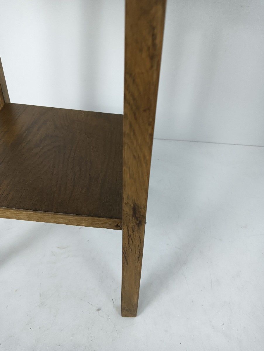 Vintage Stool Pedestal Plant Stand Side Occasional Table Vintage  Two Tier Carve photo for sale