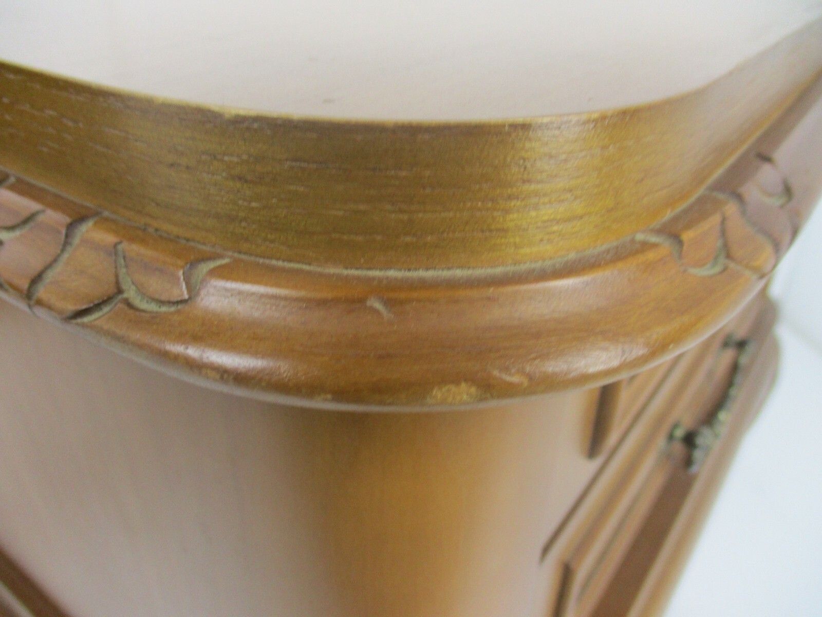photo for sale Couple French Louis XV/XVI Style Wooden Nightstands End Tables Chest Of Drawers