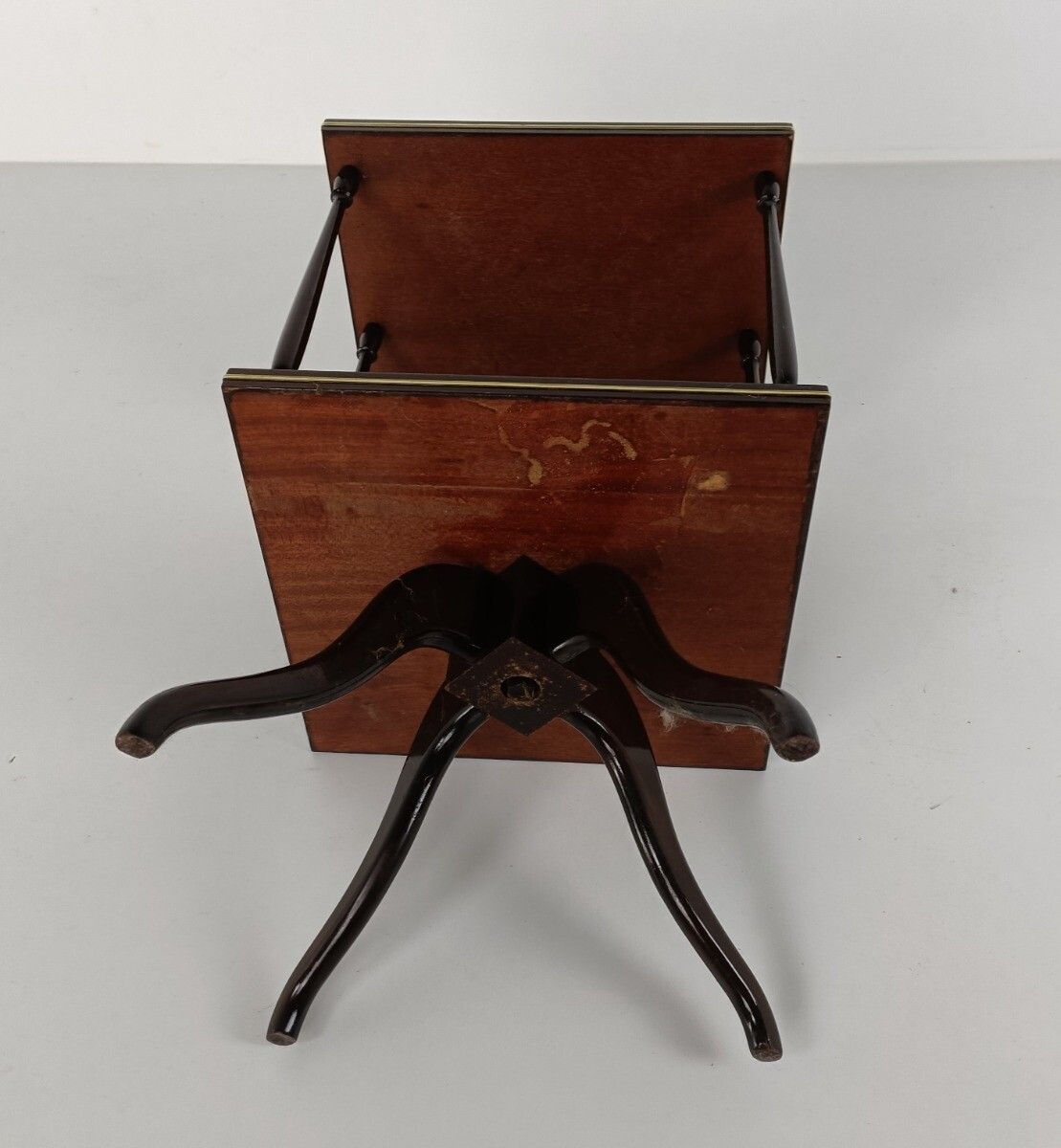 Pedestal Display Side Table Plant Stand Italian Lackered Wood Vintage Etagère photo buy