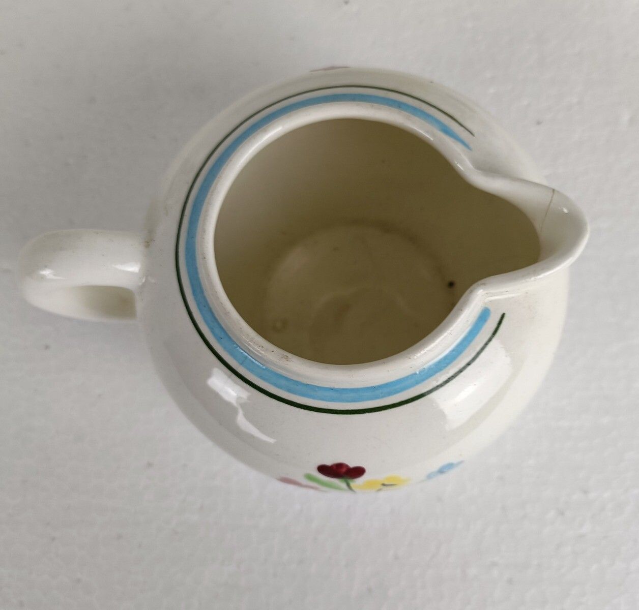 Set Of 4 Ceramic Tea Coffee Pot Sugar Bowl Milk Jar France Salins Feu D'artifice photo for sale