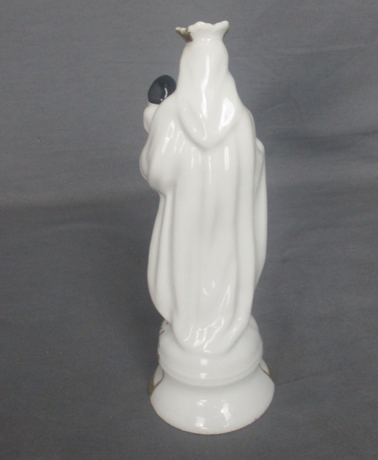Antique 1900 Vieux Paris Porcelain Bisque Statue Virgin Mary Infant Jesus 8.26&Q photo buy
