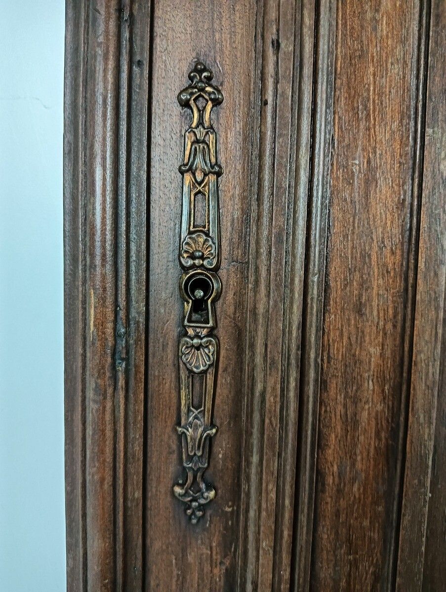 photo furniture Pair Antique Door Panels Carved Wood Ornate  Grapes Architectural Reclaimed Salv