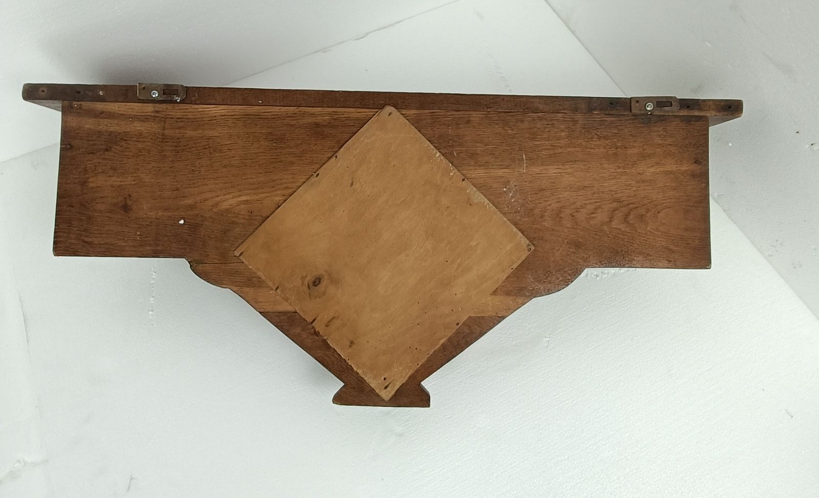 photo for sale Coat Rack Art Deco With Mirror Hand Carved Wood Antique Gorgeous Inlay