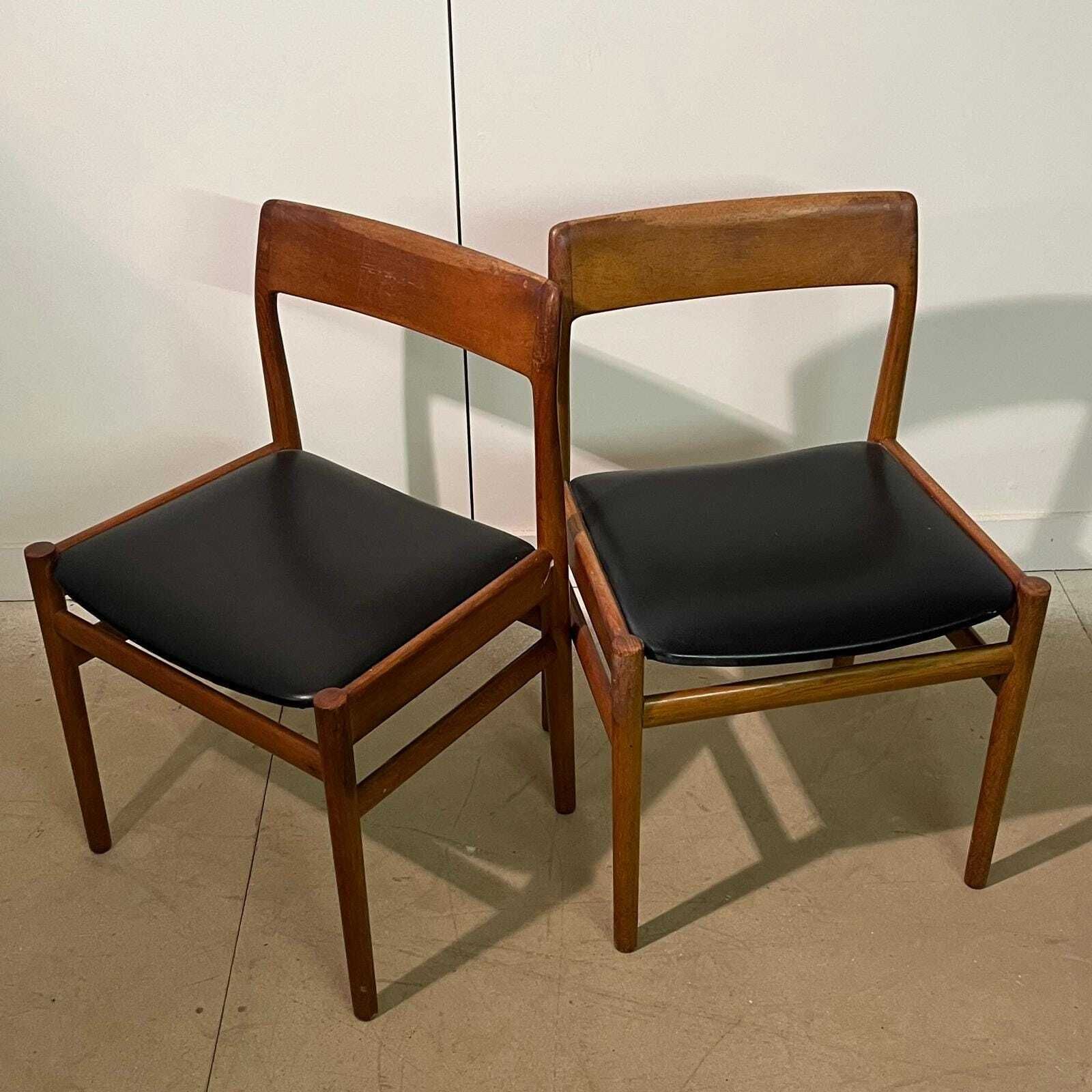 A Pair Of Johannes Norgaard Rosewood Vintage Chairs photo furniture