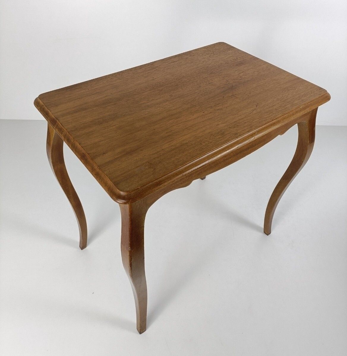 Vintage Side Coffee Occasional Wine Table Carved Wood Louis XV Style Barn Style photo vinterior
