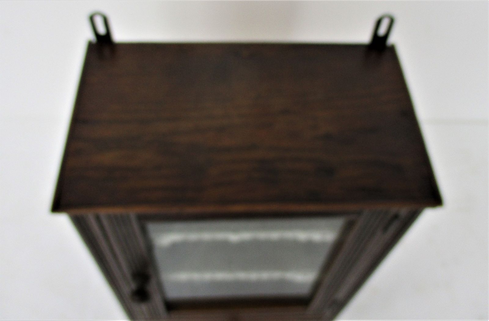 Vintage Kitchen Apothecary Bathroom Wall Cabinet Display Glass Door Lovely Oak photo vinterior