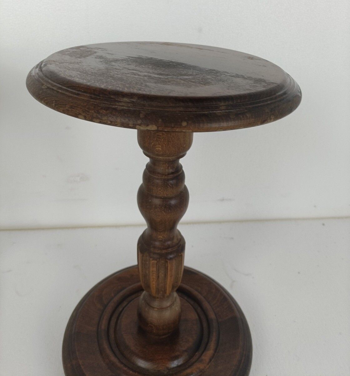 Pair Pedestal Plant Stands Bonsai Stand Vintage Side Table Occasional Table Barn photo 244.0