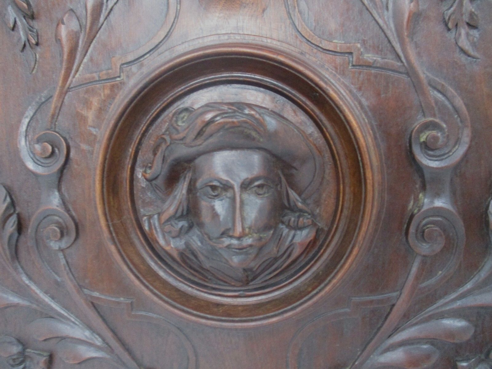 Pair Antique French Hand Carved Oak  Door Panels Reclaimed Architectural Breton photo for sale
