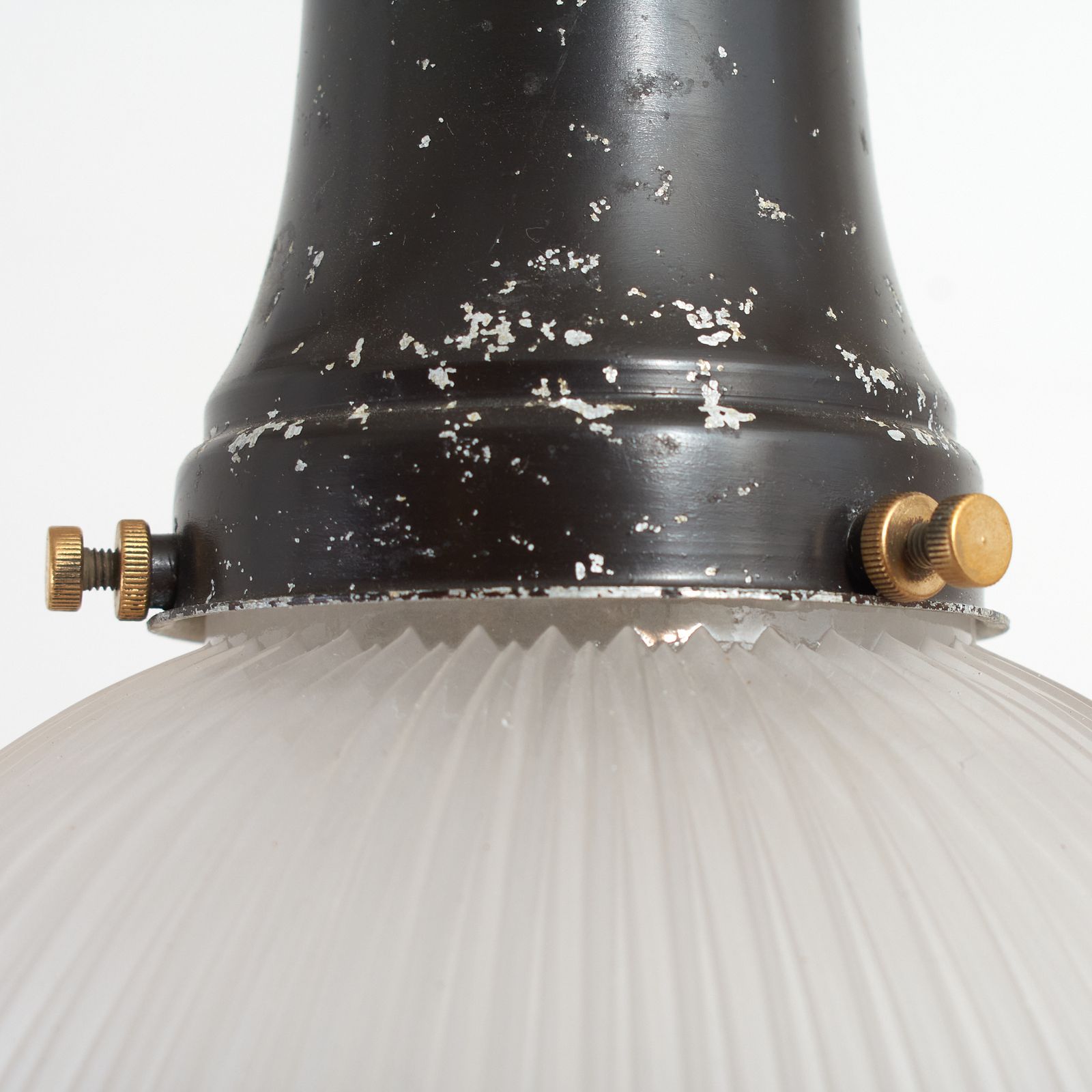 Antique Holophane 2 Part Reflector Pendant Light – C photo buy