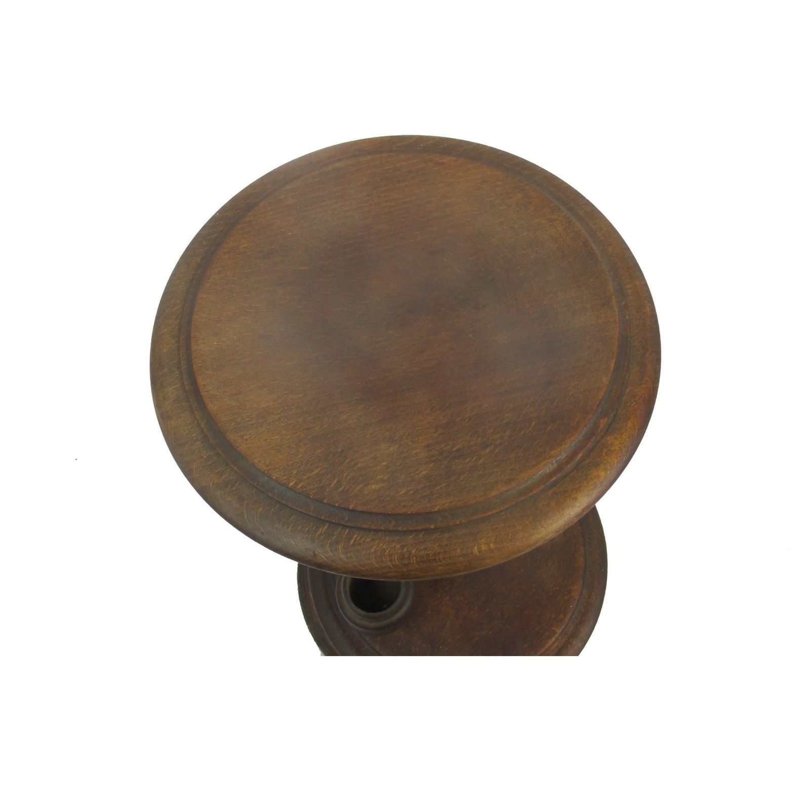 Ornate Carved Wood 2 Tier Open Barley Twist Pedestal Table Plant Stand Smokers T photo Furniture