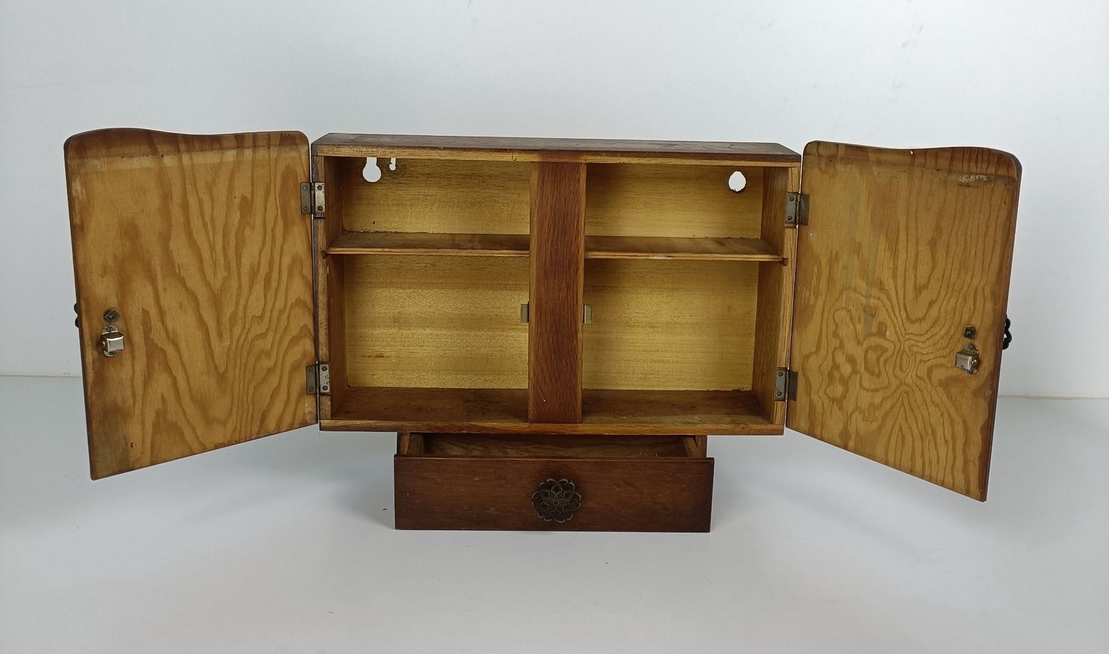 Antique Art Deco Cabinet Mirror  Kitchen Medicine Apothecary Bathroom Wall Hangi photo vinterior