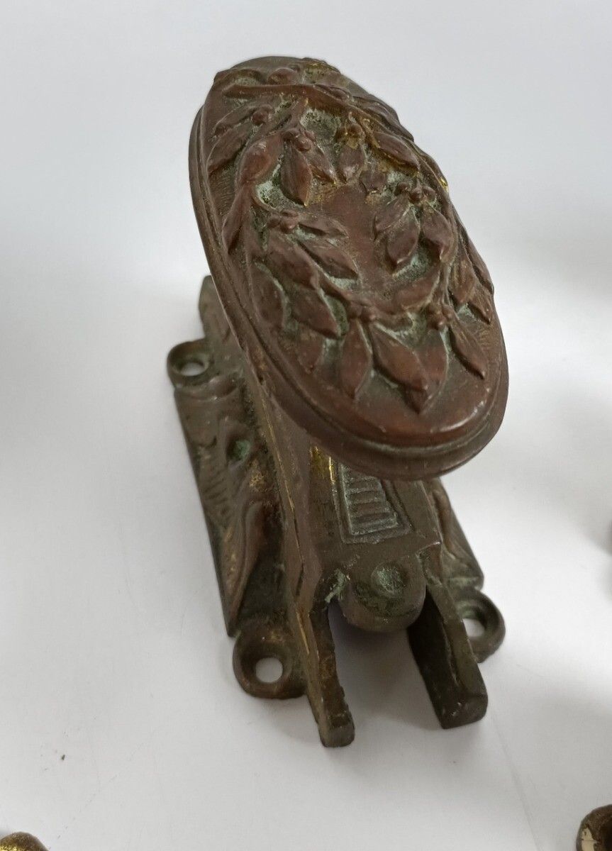 Exquisite Set Door Handles Knobs Lever Window Lock Hardware Ceromone Bolt Art No photo Home Fixtures