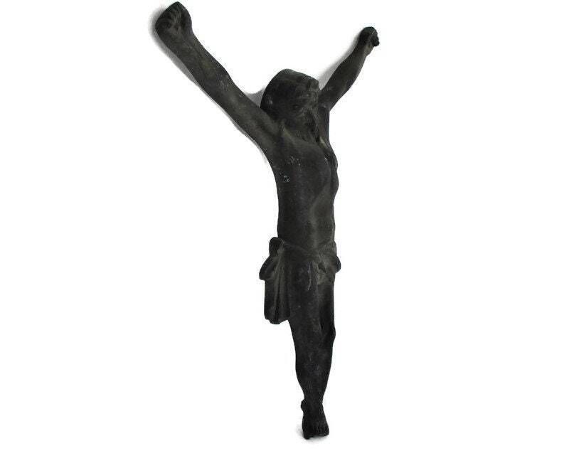 Gorgeous Antique Brass Bronze Corpus Jesus Christ Church 19th 20th Century 16.53