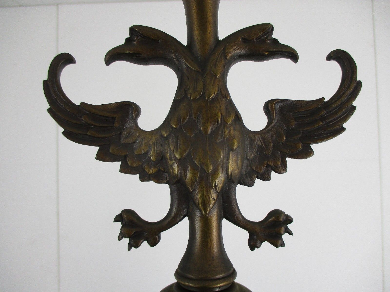 photo for sale Flemish Dutch Chandelier 6 Arm Lights Brass Eagle Barn Country Style Gorgeous