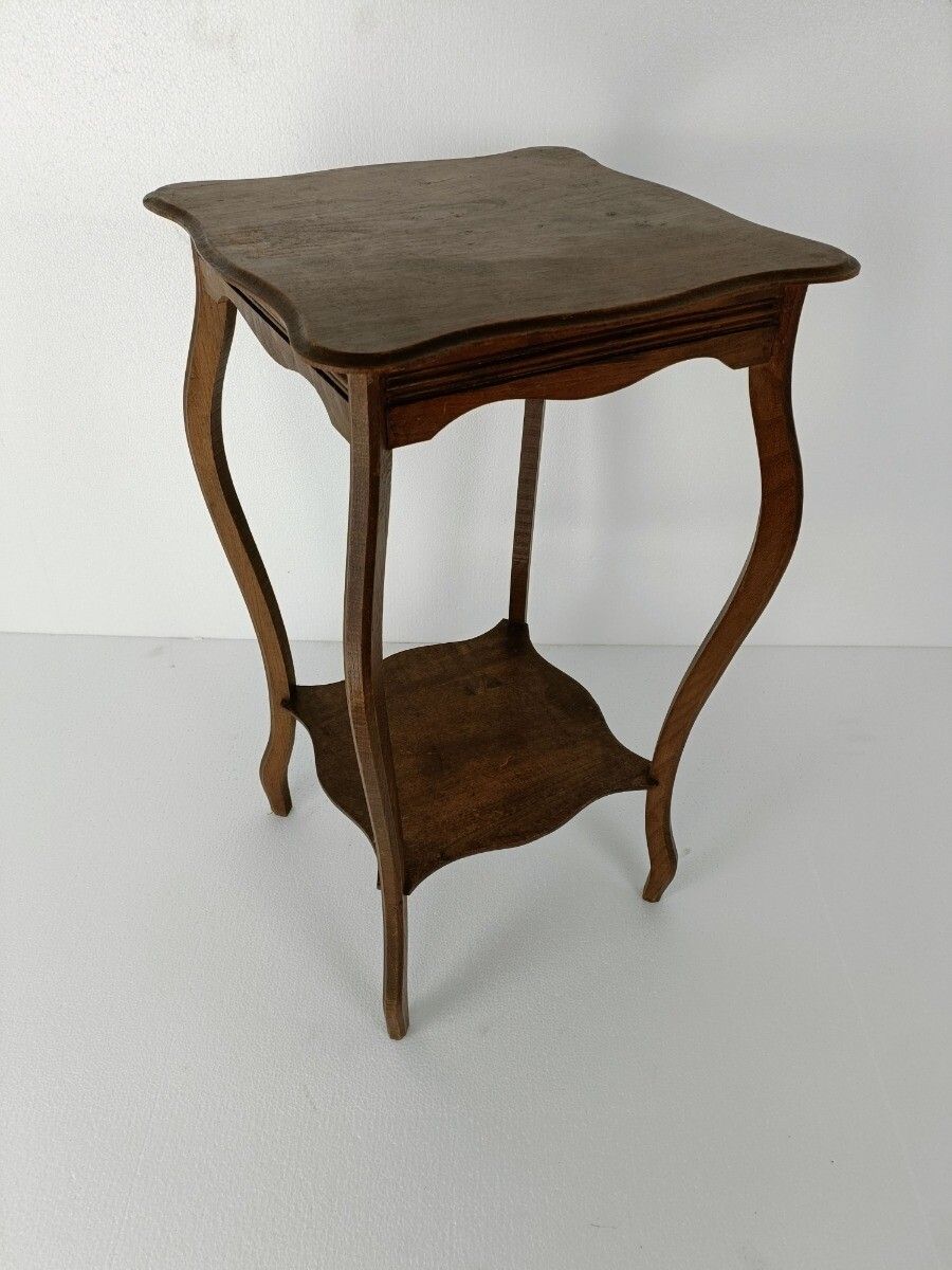 Art Nouveau Pedestal Side Occasional Table Plant Flower Stand Two Tier Art Deco photo furniture