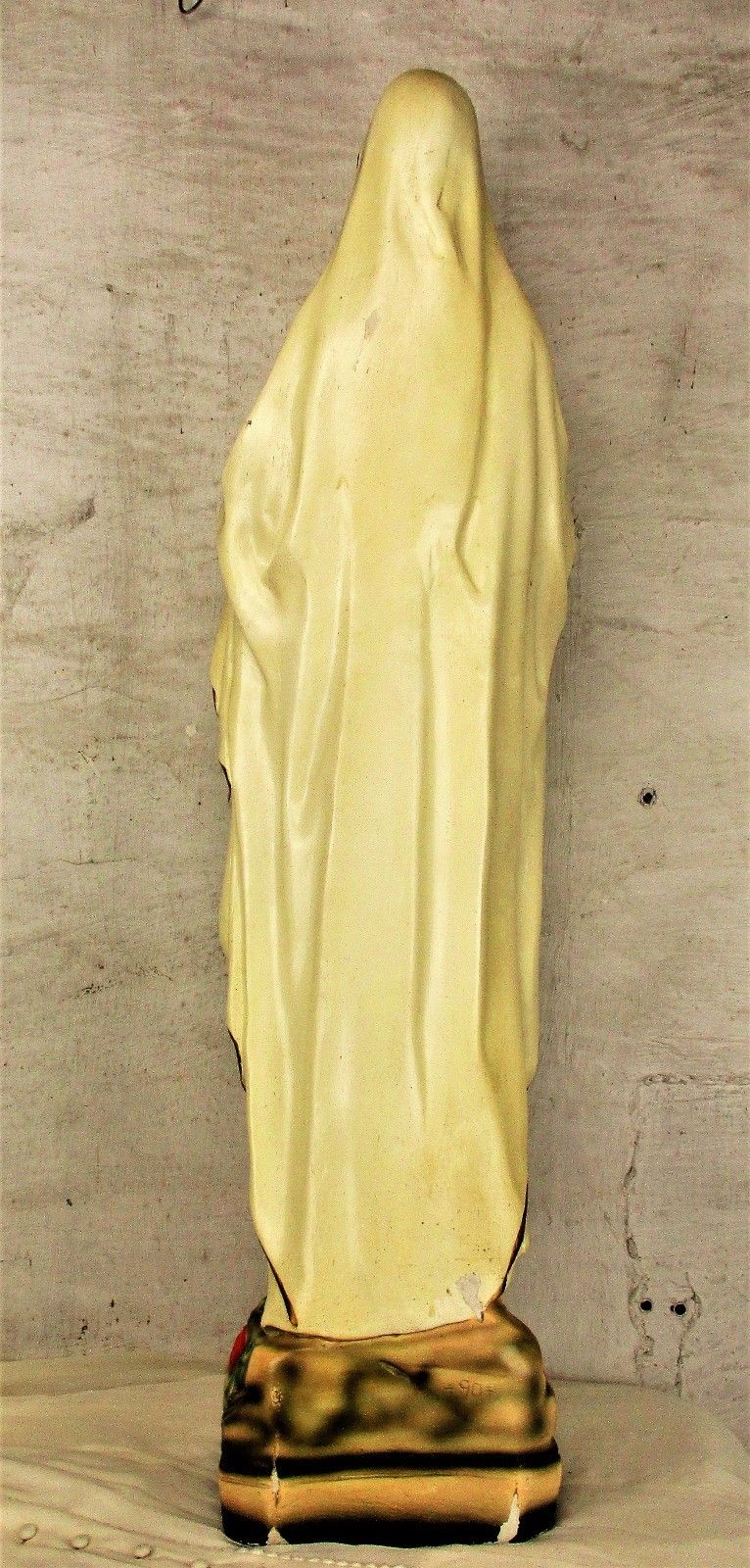 photo furniture Xl Virgin Mary Madonna Plaster Statue Chapel Church Monastery French 34.64"