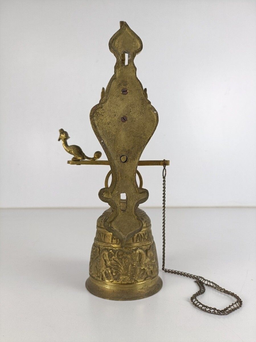 photo furniture Large French Doorbell Knocker Brass Angel  Chime Pull Cord Chain  Front Door K