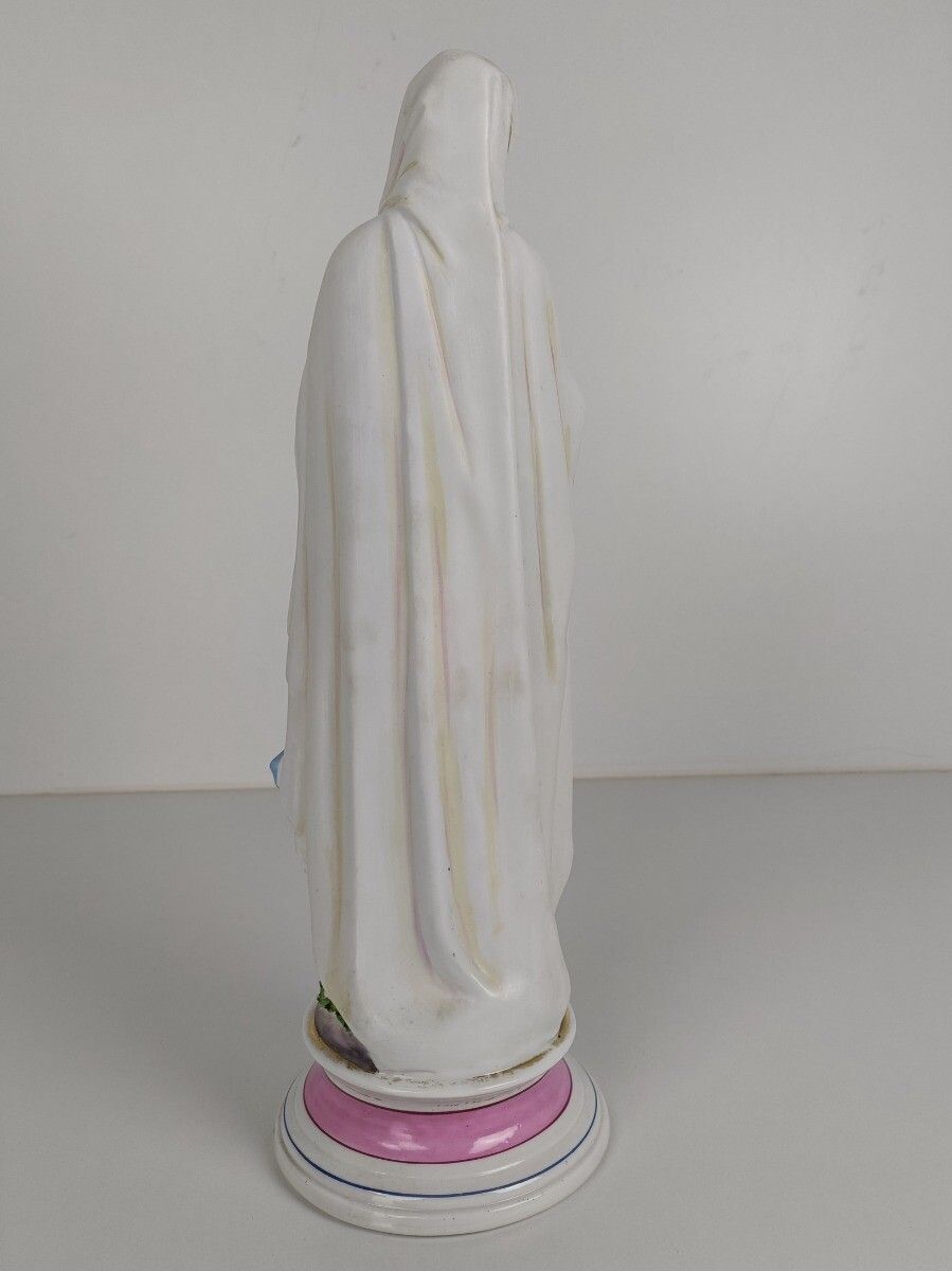 Porcelain Bisque Statue Virgin Mary Our Lady Of Lourdes French  Collector Gorgeo photo buy