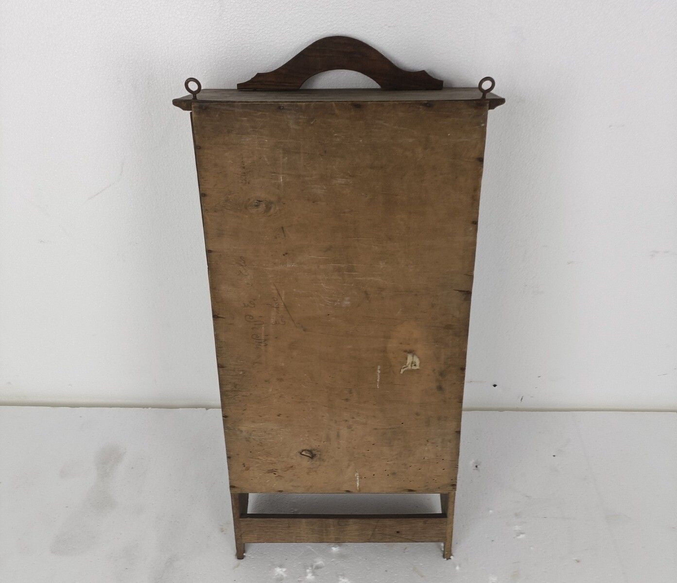 Art Deco Medicine Apothecary Cabinet Wall Hanging Beveled Glass Oak Kitchen Bath photo vintage