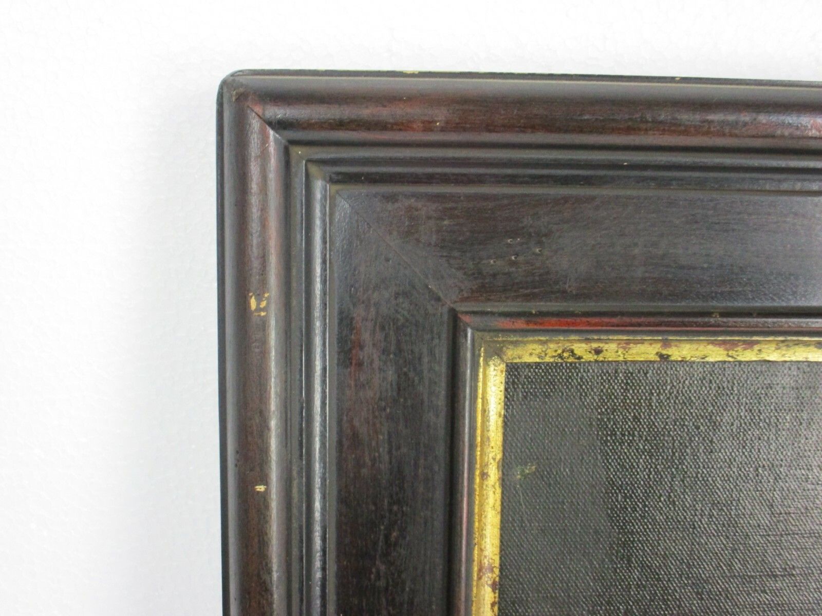 19th C Religious Scene Painting Oil On Canvas Crucifixion Framed Deknudt Wow photo vintage