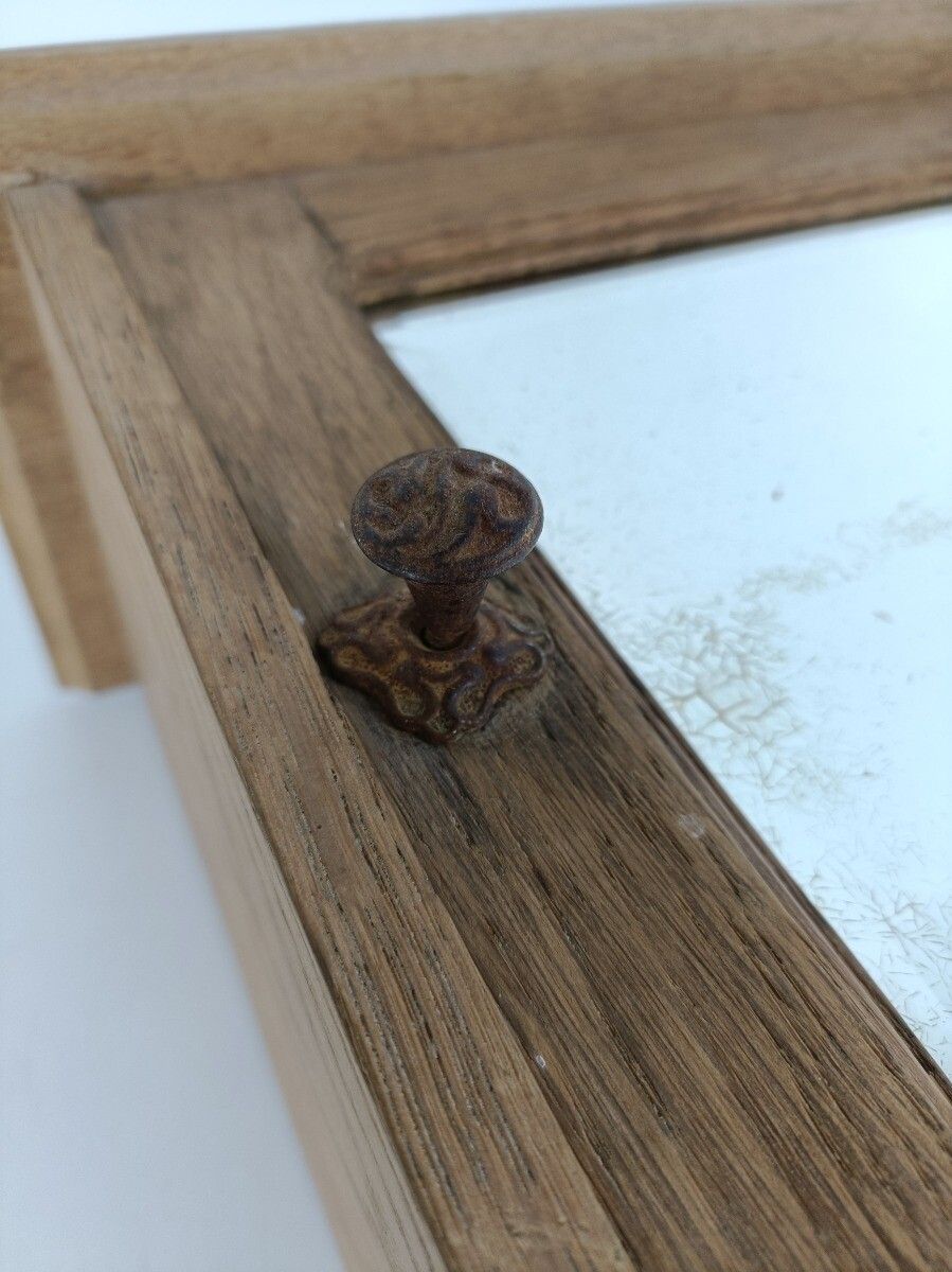 Medicine Cabinet Apothecary Bathroom Shaving Cabinet Antique Carved Wood Beveled photo buy