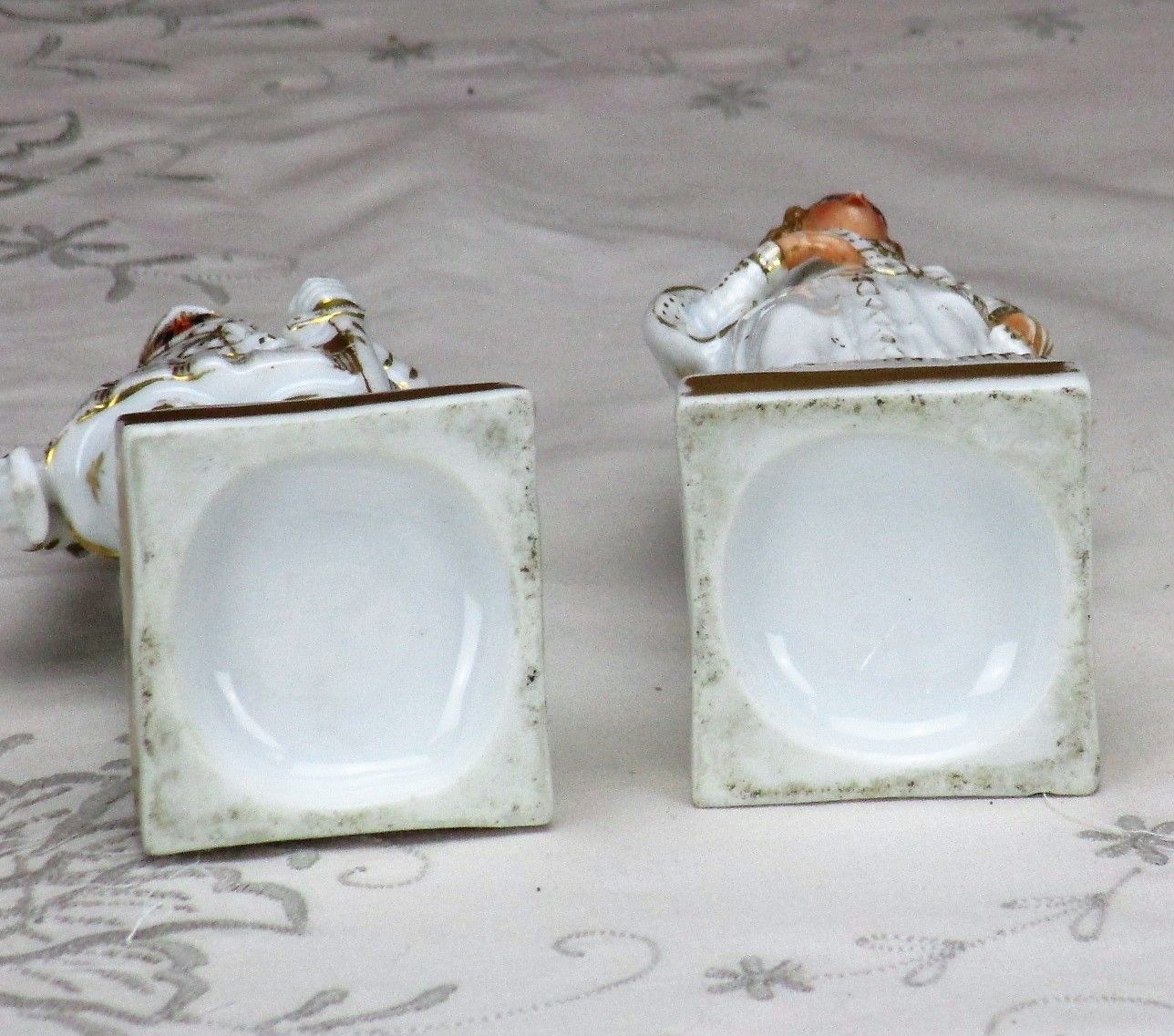 photo for sale Gorgeous 1900 Vieux Paris / Bruxelles Porcelain Figurines Soldier Lady Marquise