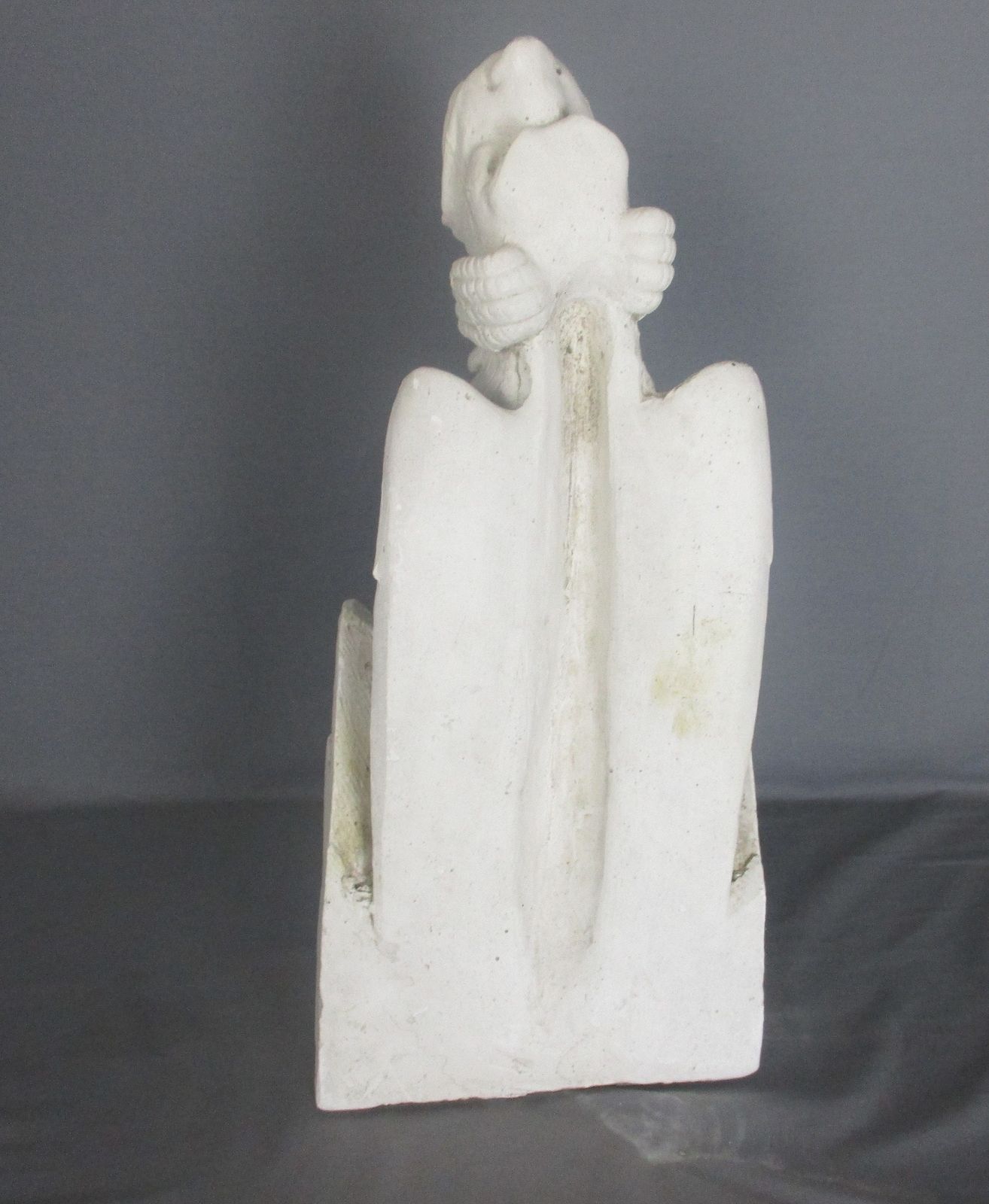 Statue Sculpture  Plaster  Mythology Winged Dog Dragon Gothic Wonderful Rare photo vinterior