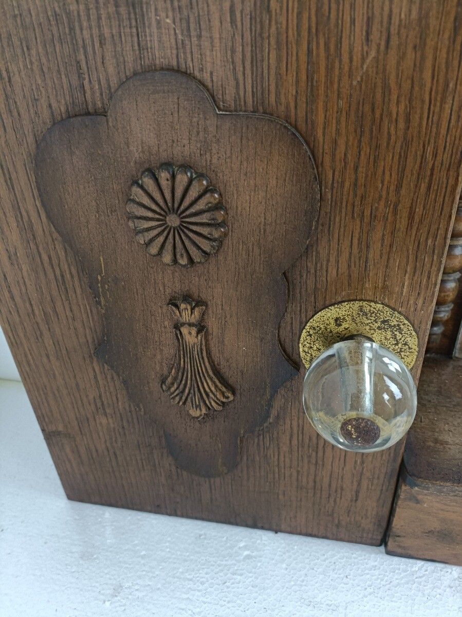 Art Deco Art Nouveau Medicine Apothecary Cabinet Kitchen Bathroom Hanging Double photo vinterior