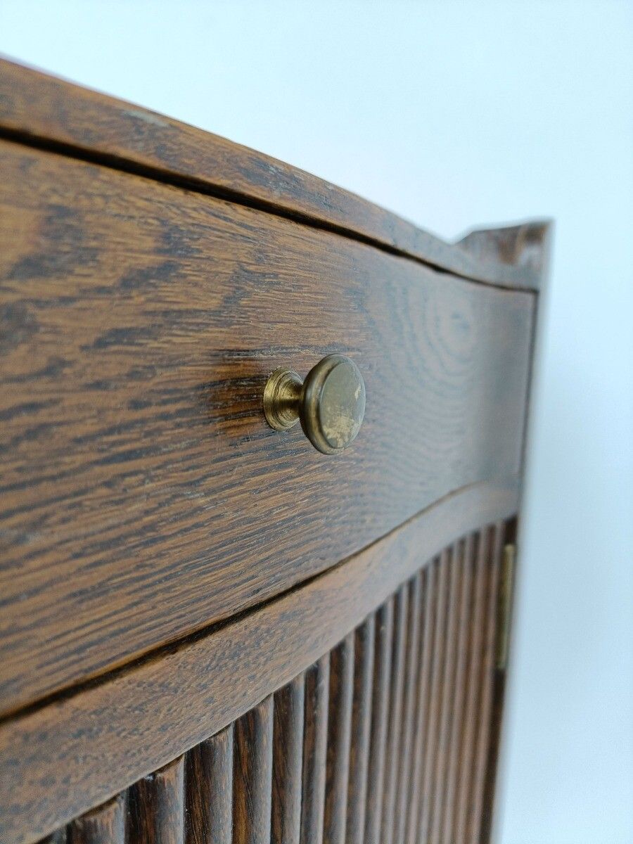 photo furniture Art Deco Art Nouveau Brown  Side Cabinet Table Night Stand Antique Exquisite Fro