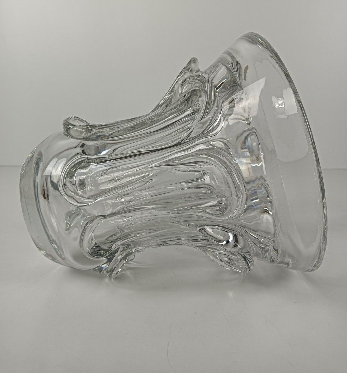 Luxurious Val St Lambert Crystal Large Vase Art Glass Art Deco Vintage Belgian D photo Home Decor