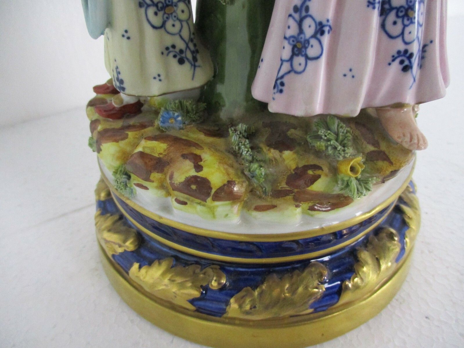 photo furniture French Sevres Large Table Centerpiece  Marked Porcelain Figurines Delicate Wow