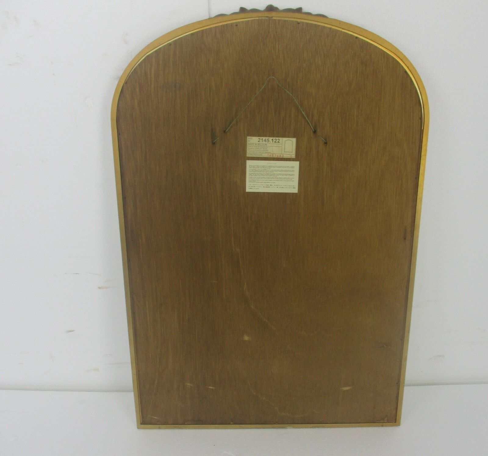 Hallway Cabinet Beveled Glass Mirror Belgium Wood Large Hobnails Stunning photo 445.0