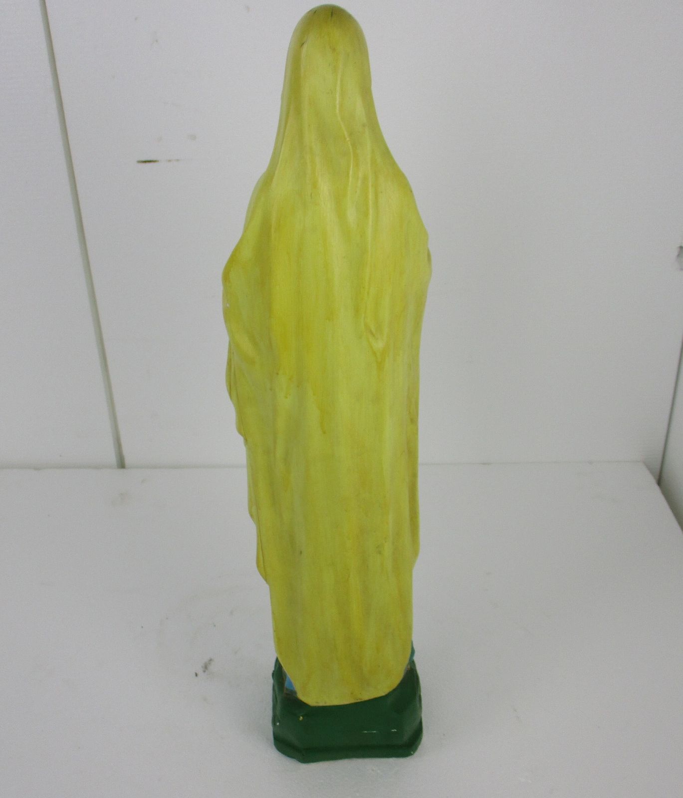 Large Monastry Chapel Statue Virgin Mary Madonna Our Lady Of Lourdes  Plaster Fr photo vintage