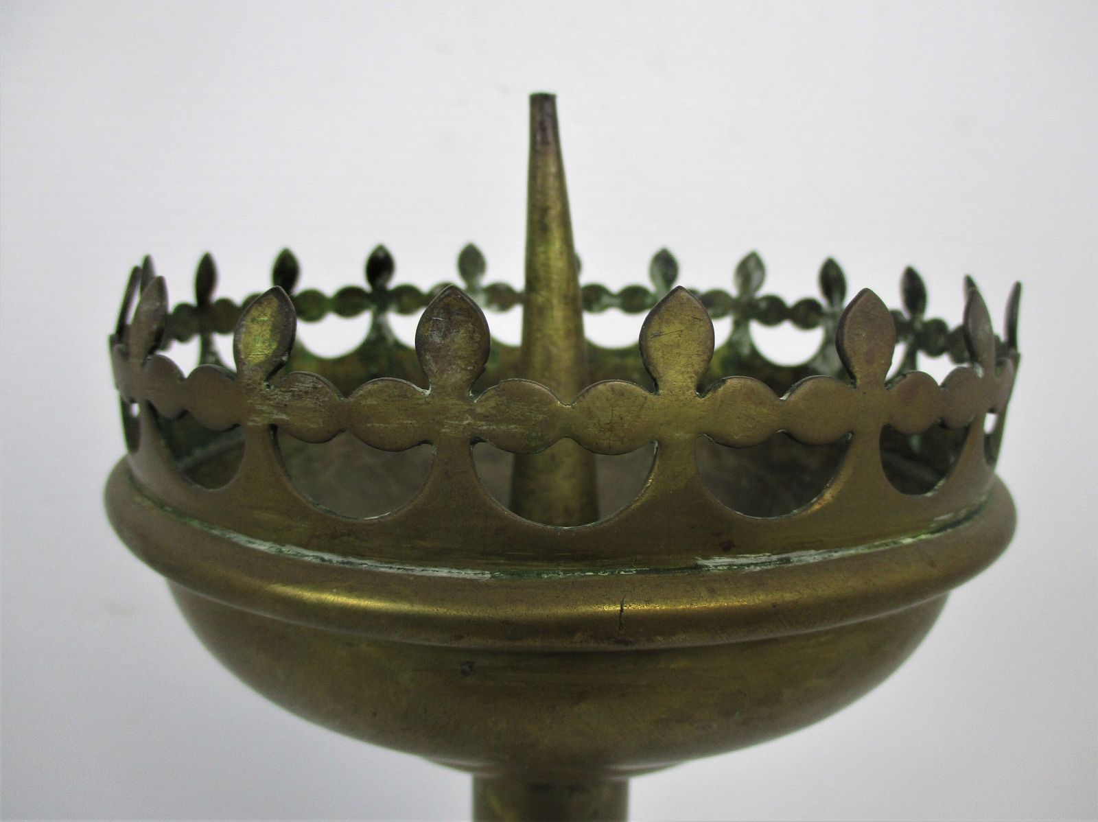Antique Candle Holder Candle Stick Church  Chapel Altar Monastery Brass 24.4&Quo photo furniture