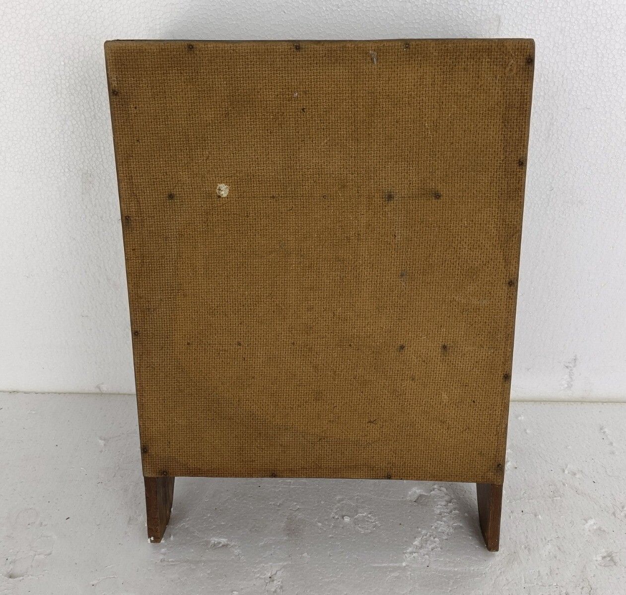 Small Antique Medicine Apothecary Cabinet Beveled Glass Wood Hanging Kitchen Bat photo buy