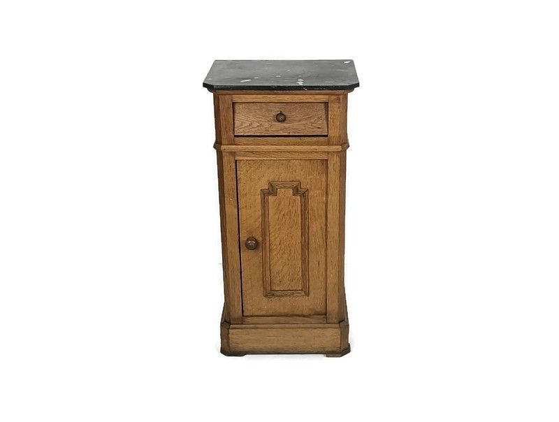 Antique Art Deco Art Nouveau Side Cabinet Table Nightstand End Table Wood Black