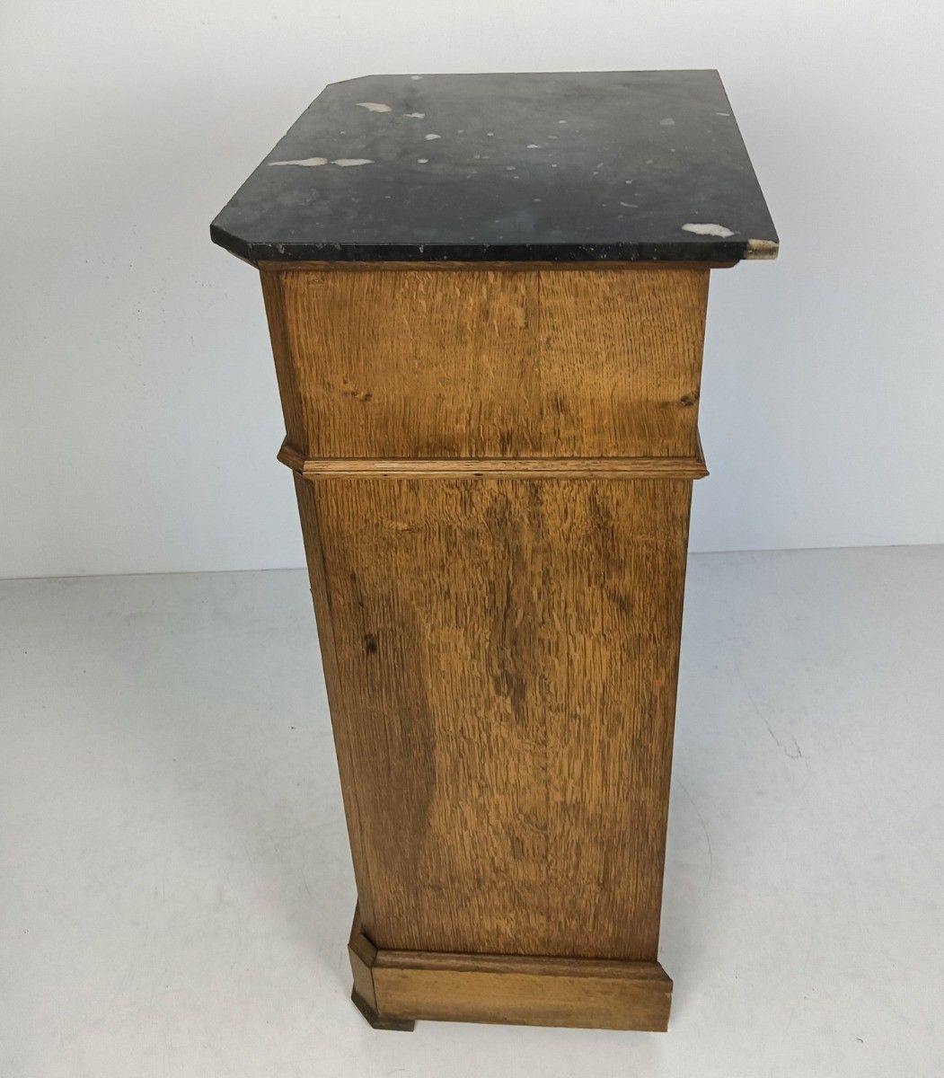 Antique Art Deco Art Nouveau Side Cabinet Table Nightstand End Table Wood Black photo buy