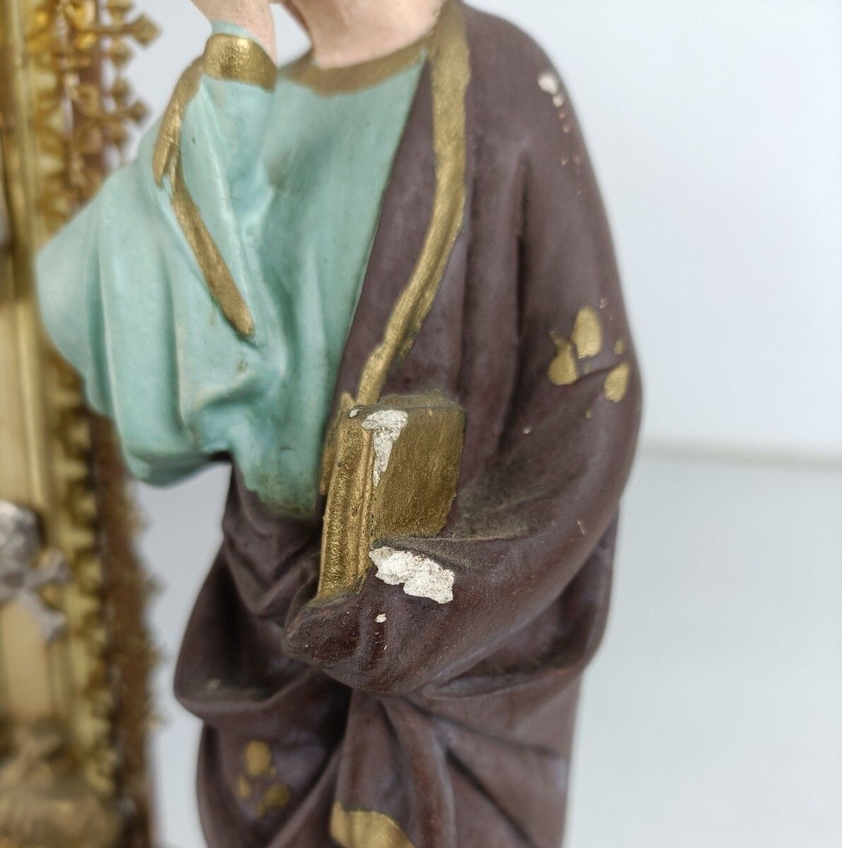 Calvary Crucifix Christ Crucifixion Mary Magdalene St John Consummatum  Est Plas photo buy